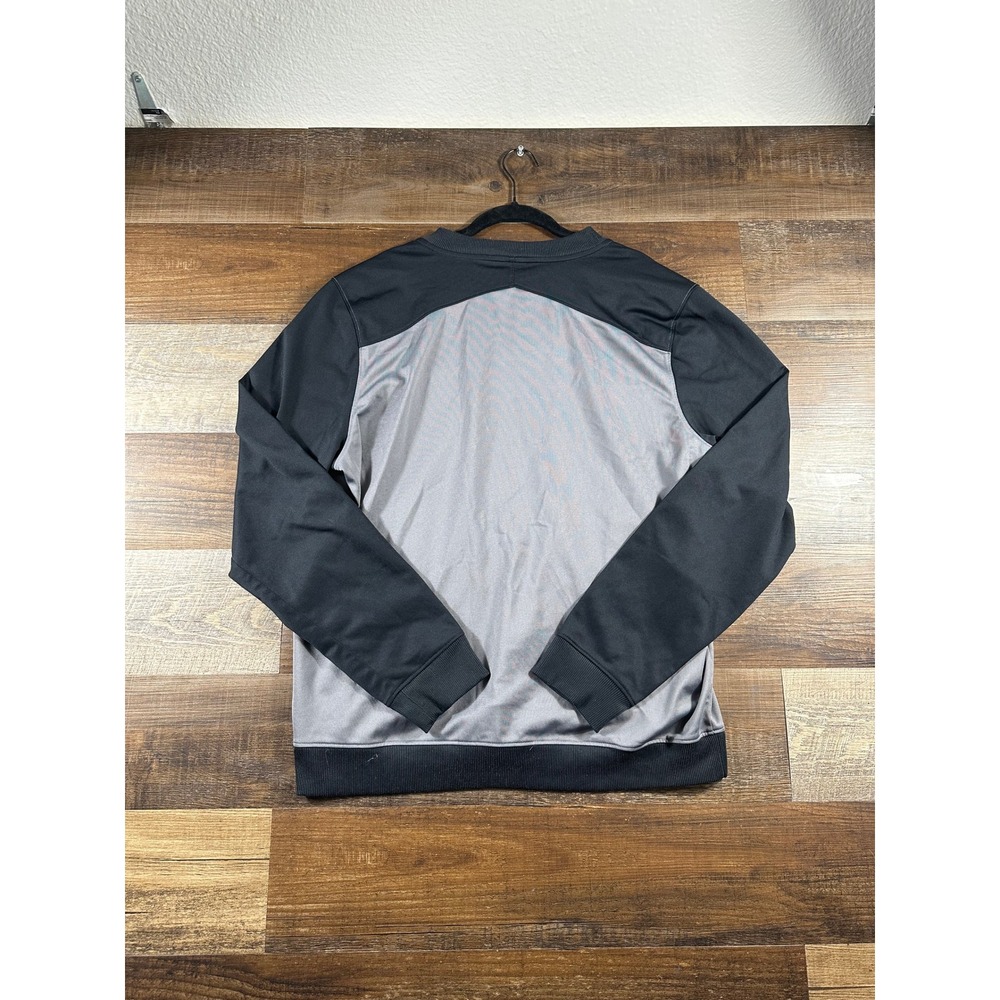 Under Armour Mens XL Gray Black Fitted Full Zip Track Jacket Training Coat - Picture 2 of 5